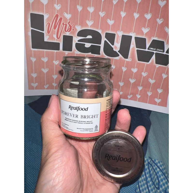 •MrsLiauw PRELOVED• REALFOOD Forever Bright Botol Kosong 70 ml