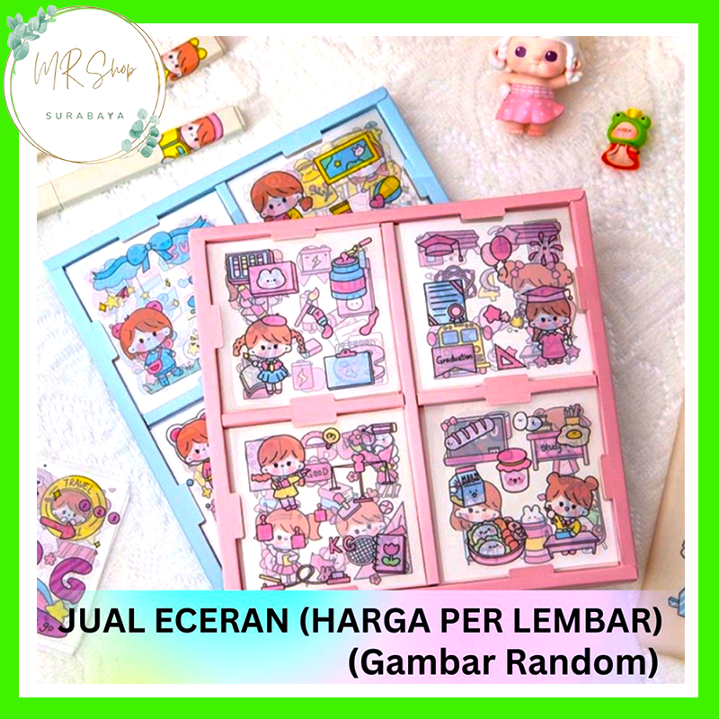 

ECERAN Sticker DIY Korea Dekorasi Diary Scrapbook (Hrg per LEMBAR)