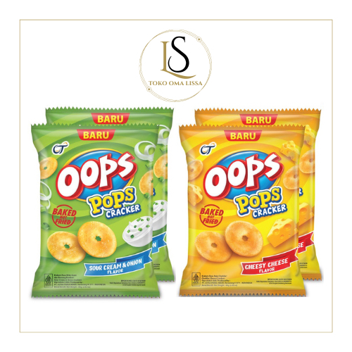 

OOPS POPS CRACKER SOUR CREAM 20GR - ISI 5 PCS