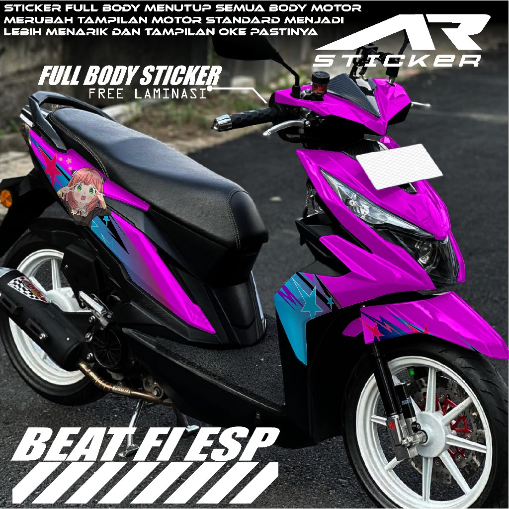 (COD) Decal Sticker BEAT ESP  2016 2017 2018 2019  Stiker Beat Full body Desain ANYA SPY X