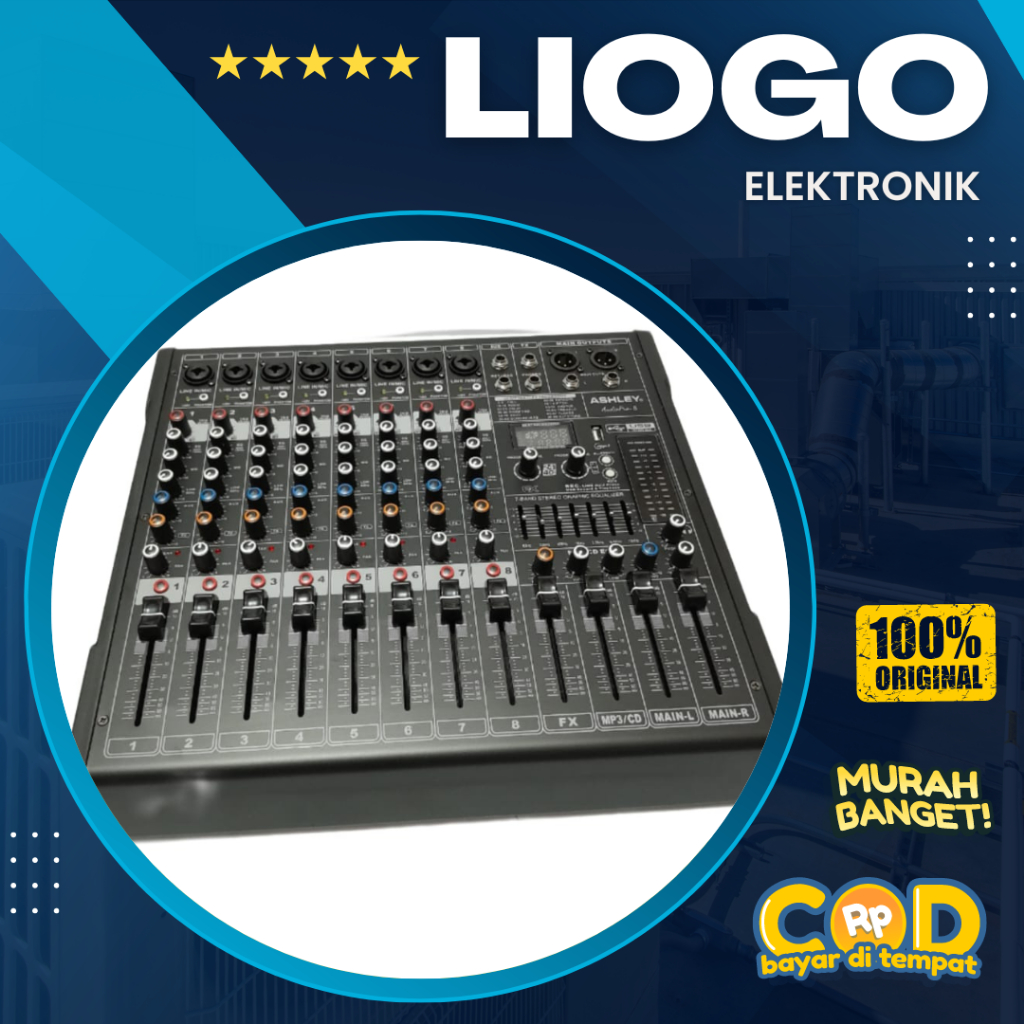 Mixer 8 Channel Ashley Audiopro 8 Original