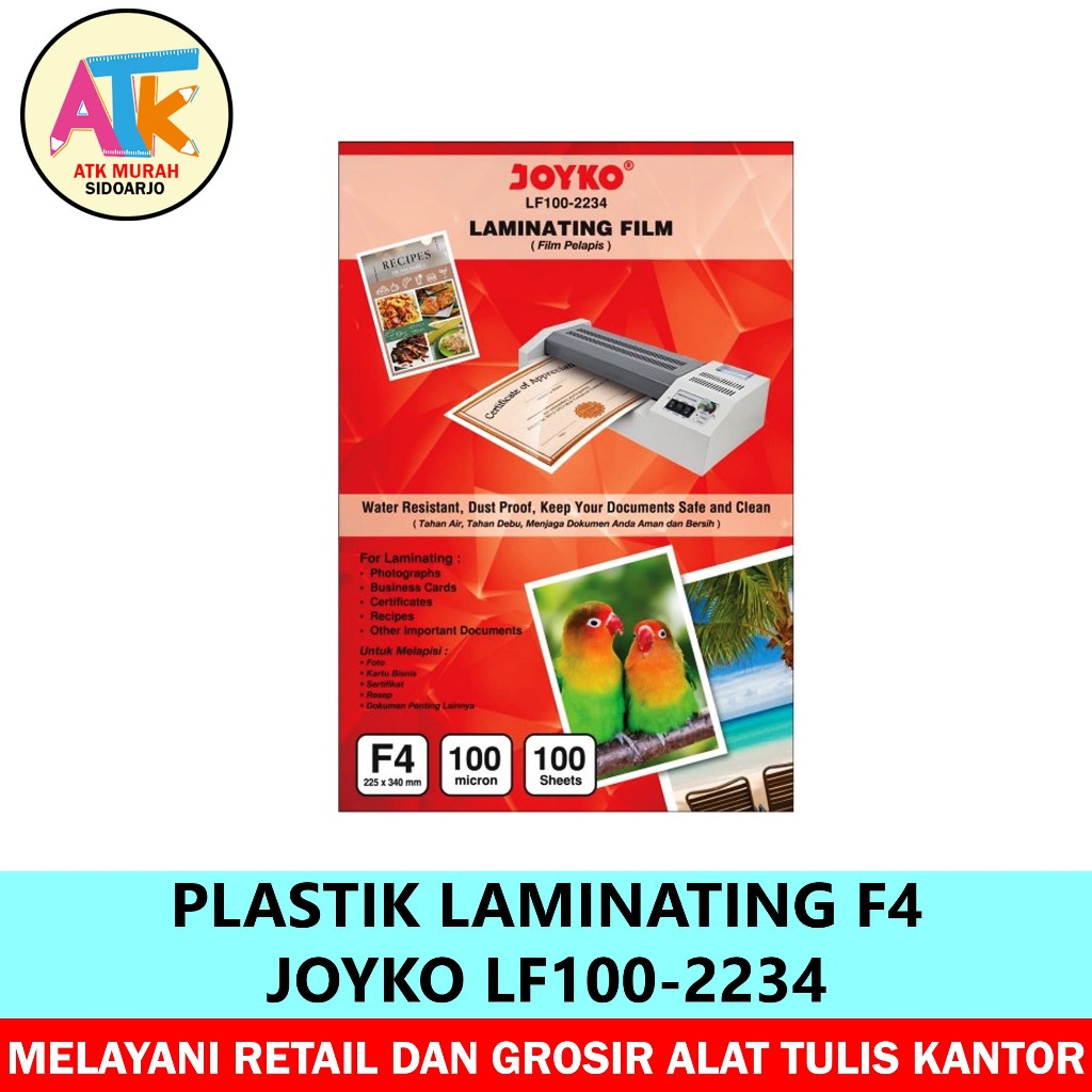 

PLASTIK LAMINATING MERK JOYKO