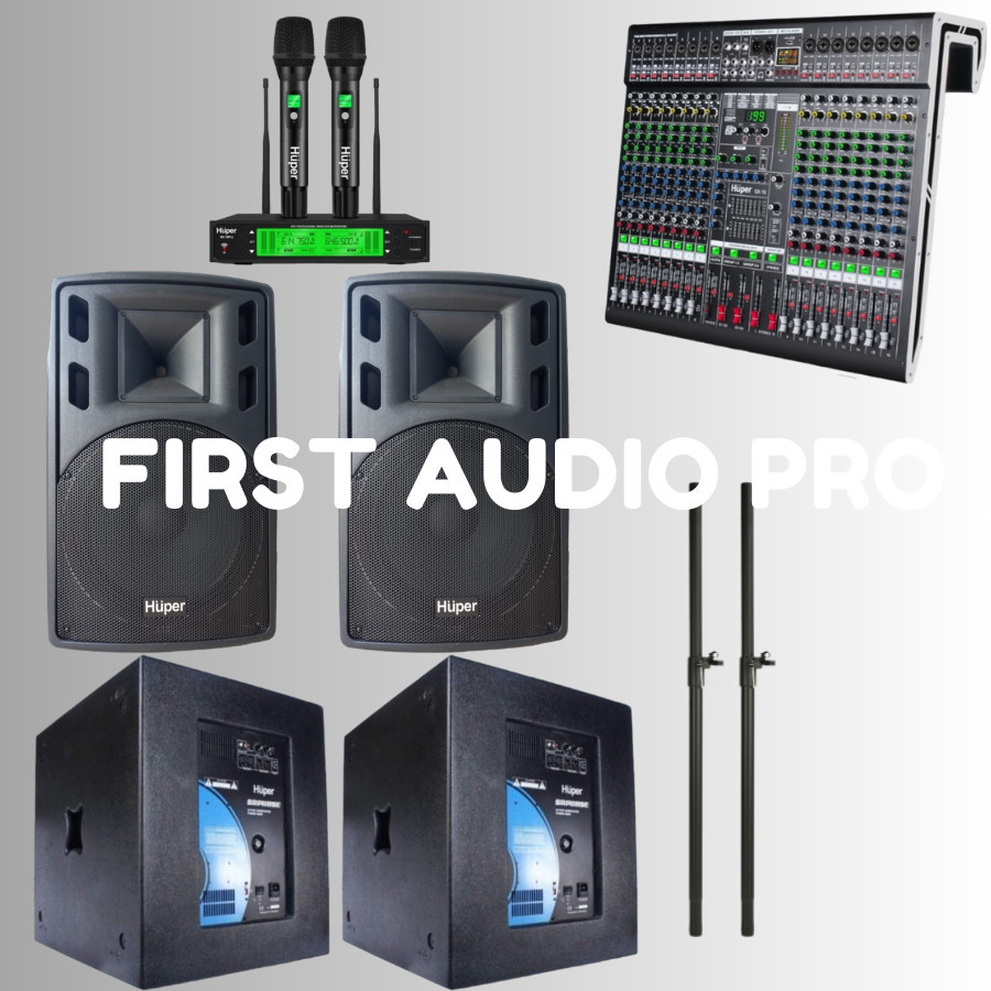 Paket 10 soundsystem Huper 15HA400 + Sub SRP118SE + Huper QX 16 ORIGINAL