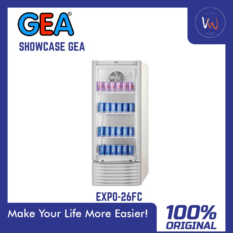 Showcase Gea EXPO-26 FC 3 Rak / Kulkas Pendingin Minuman