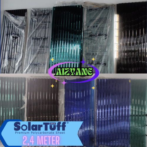 SOLARTUFF atap kanopi genteng polycarbonate premium 2,4 Meter