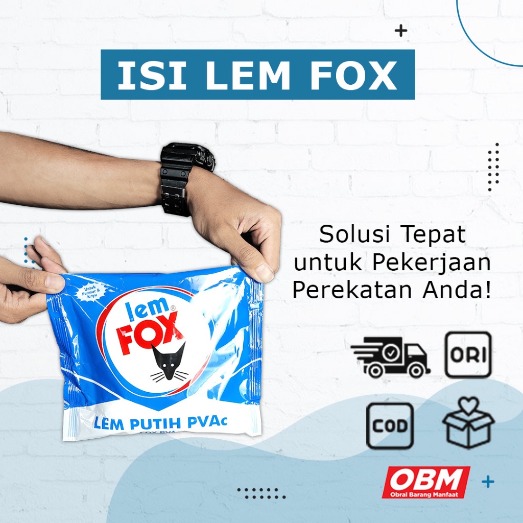 

Lem Fox Putih Sachet 350 Gram