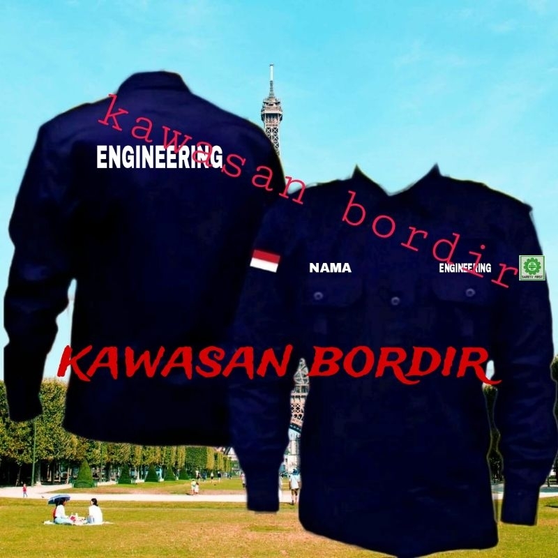 Terbaru seragam engineering baju engineering kemeja engineering pdh engineering bisa custom tulisan 