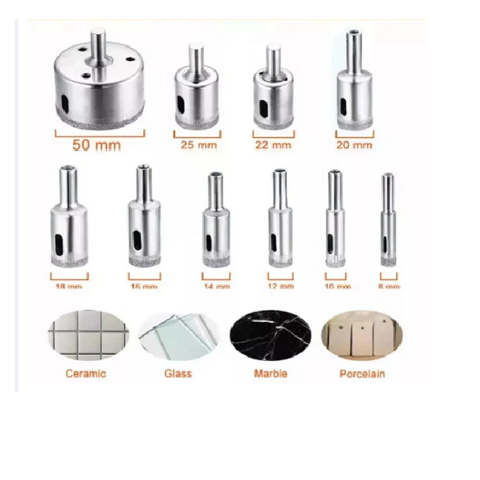 Mata Bor Granit 115 MM Diamond Coated Holesaw Melubangi Akrilik Glass Hole Saw Kaca 115 MM Pelubang 