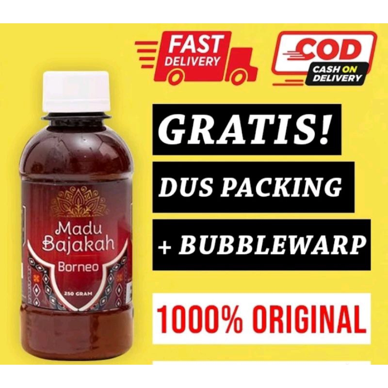 

MADU BAJAKAH BORNEO Madu Alami Bantu Atasi Benjolan, Kanker, Tumor, Kista, Miom, 250ML