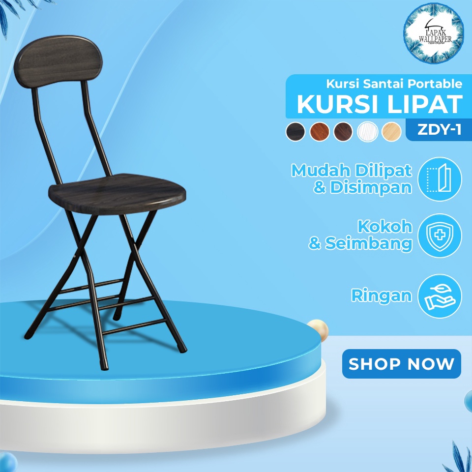 ART X67N Lapak Wallpaper Official Shop Kursi Lipat ZDY1 Kursi Traveling Kursi Lipat Folding Chair Travel Simple Kursi Gaming