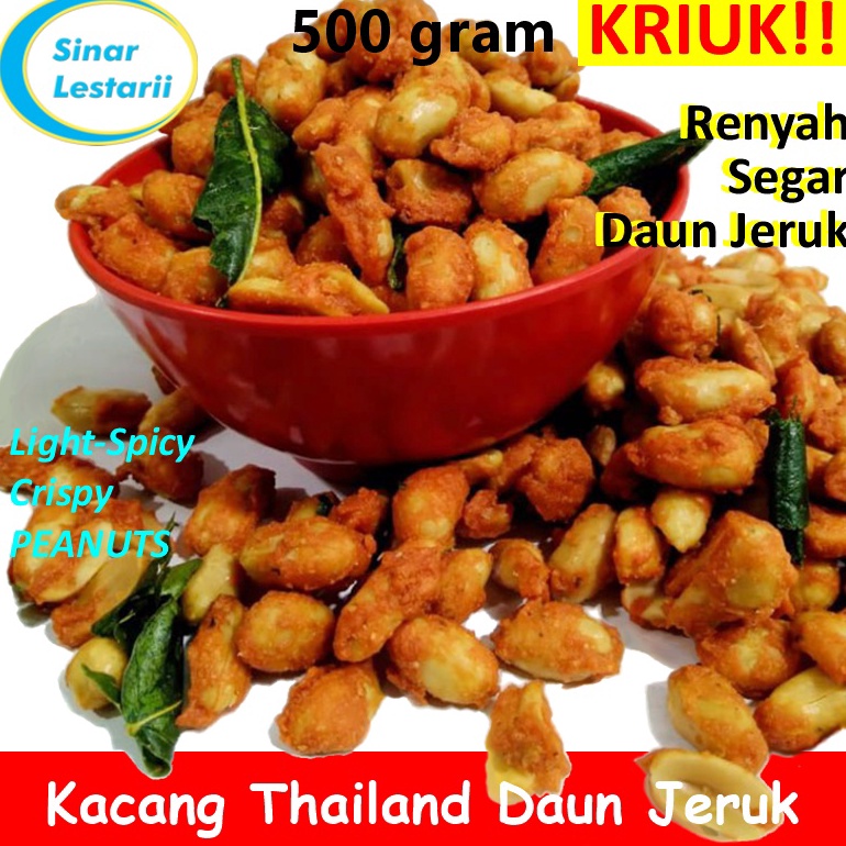 

Swip up Kacang Tanah Thailand Goreng Gurih Pedas Dan Crispy 5gram MURAH