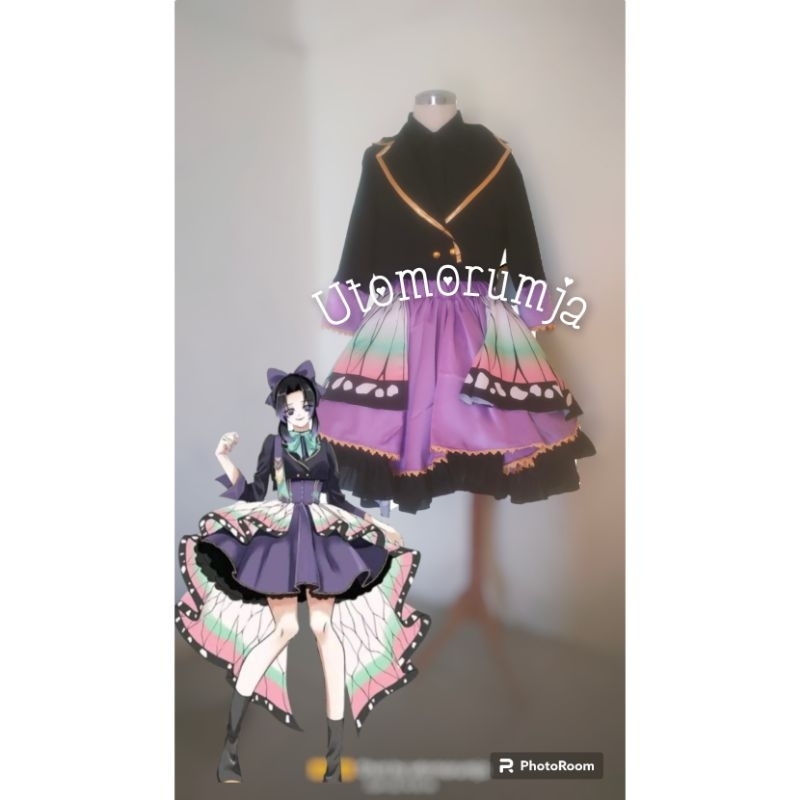 utomorumja kostum cosplay setan slayer kochou shinobu ver idol