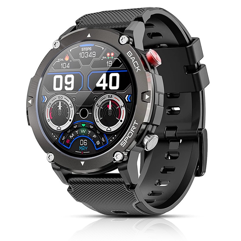 KODE M48C GARANSIJam tangan pria C21 Z78 Ultra Amoled screen GPS NFC Music Watch Round Screen ULTRA 
