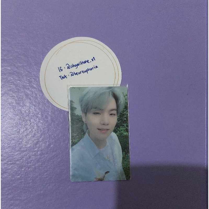 PC Photocard LD Lucky Draw Butter PWS BTS Yoongi Suga