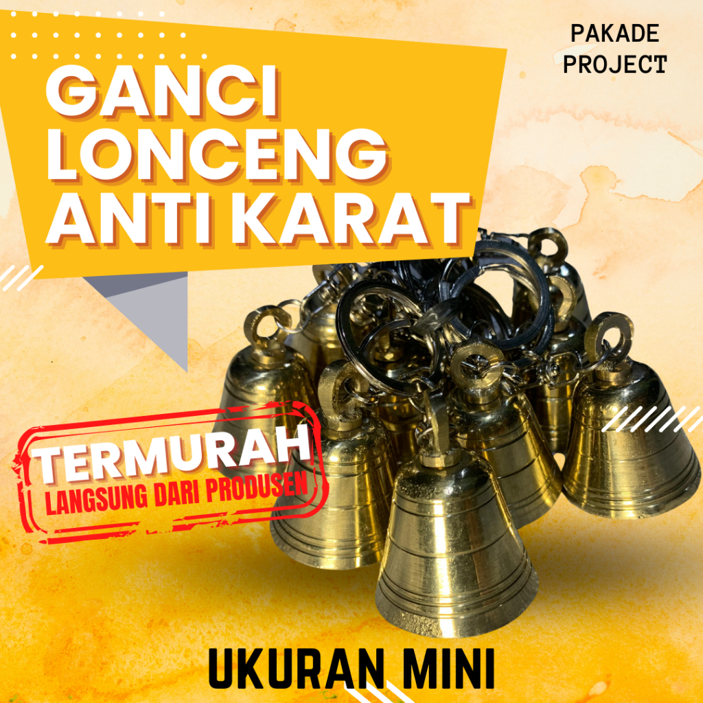 Gantungan Kunci Lonceng Kuningan