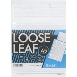 

L'dyvinia Stationery Bantex Loose Leaf Paper A5 #8601