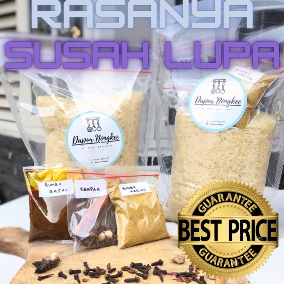 

PENJUALAN CEPATBEST SELLER Nasi Kebuli Instan Beras Basmati 1kg lengkap dgn Bumbu Nasi Kebuli