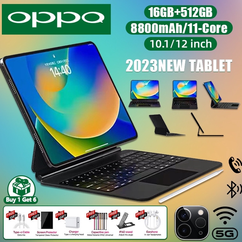 KODE Y75T Tablet OPPQ Pro11 Baru Asli 223 Layar HD 116 Inci 5GWIFI RAM16GB  ROM512GB Komputer Tablet