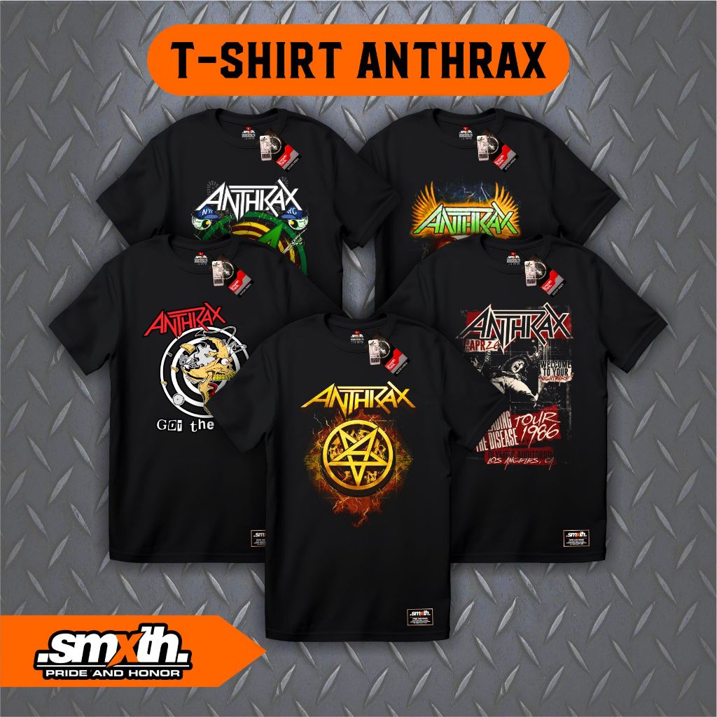 T-Shirt Music - T-Shirt ANTHRAX - Kaos Music ANTHRAX - Kaos Musik