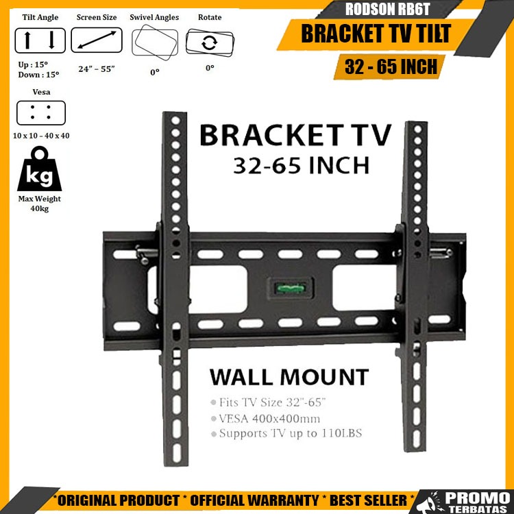 Bracket tv Universal 21 24 32 40 42 43 50 55 60 65 inch 100% FULL BESI BEST QUALITY Bracket tv Brake