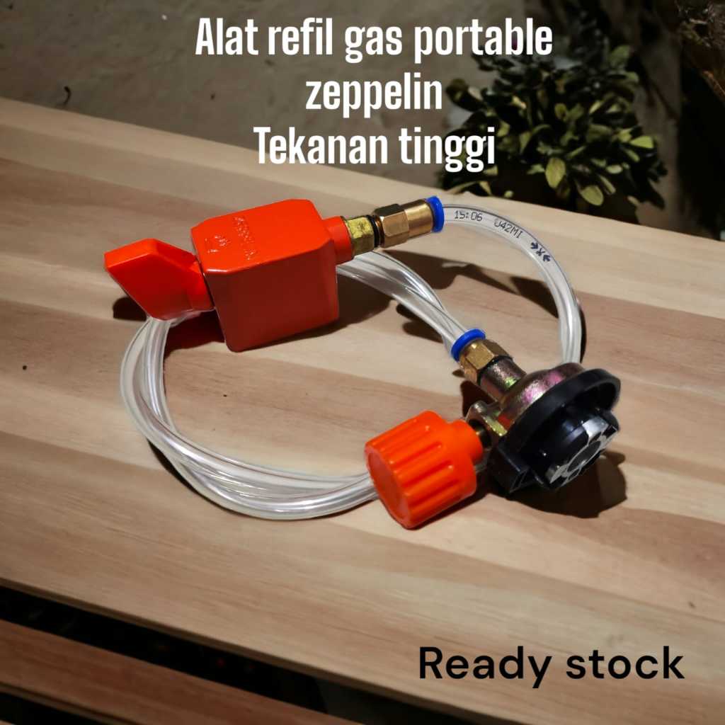 Alat Refill Gas Kaleng portable si Ulang LPG / alat isi ulang gas regulator zeppelin