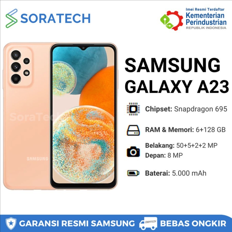 Samsung Galaxy A23 5G RAM 6 ROM 128 GB 6/128GB 6/128 128GB Garansi Resmi