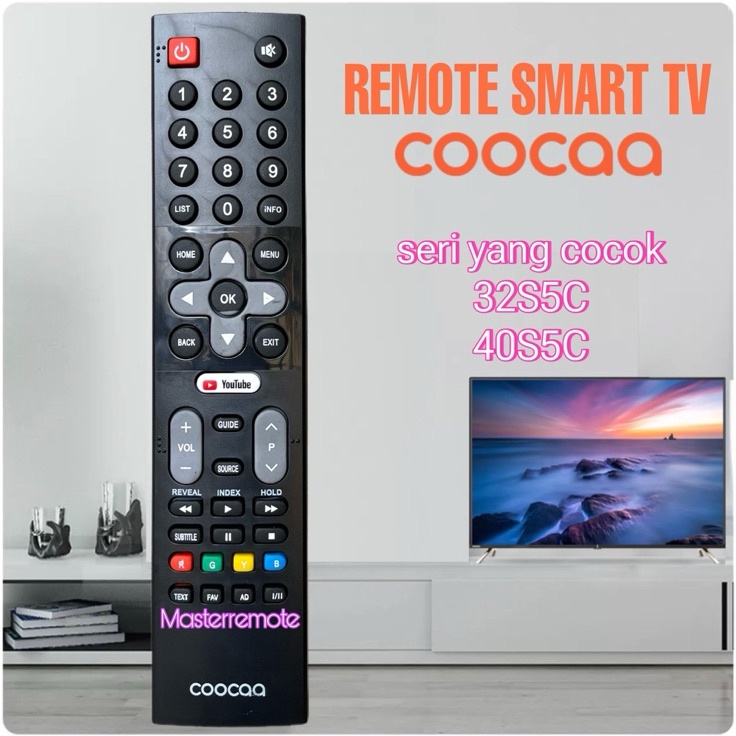 Jgc REMOT REMOTE TV COOCAA ANDROID 32S5C 4S5C PJG NEW