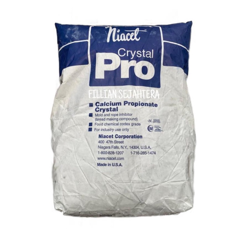 

TERBARU Calcium Propionate NIACET CRYSTAL Pengawet RotiBurgerBakpaoKue Basa Calcium Bakery terlaris Repack 5gr 1 Kg