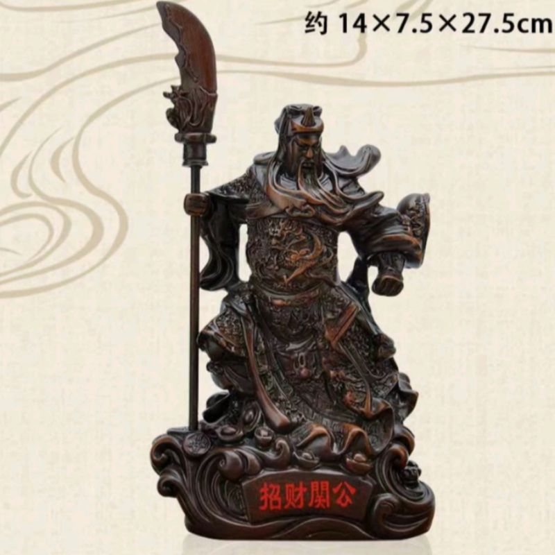 Pajangan patung Guan Yu / Guan Gong / kwan kong