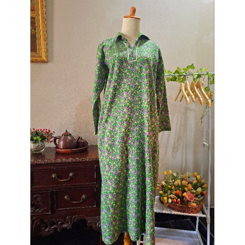 gamis abaya longdress bordir wanita