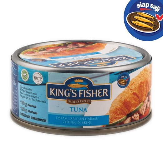 

KODE 77 KtmStore Kings Fisher Tuna dalam Air Garam Tuna in Brine Daging Tuna Makanan Kaleng 17 g