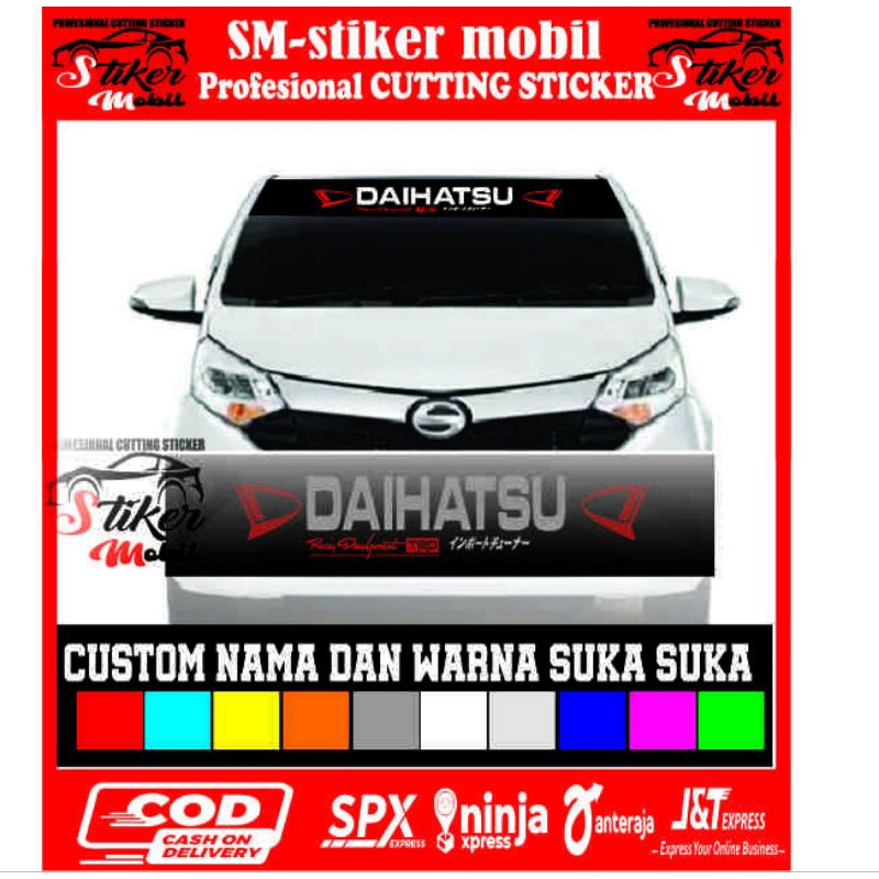 stiker mobil kaca daihatsu stiker kaca mobil custom suka suka