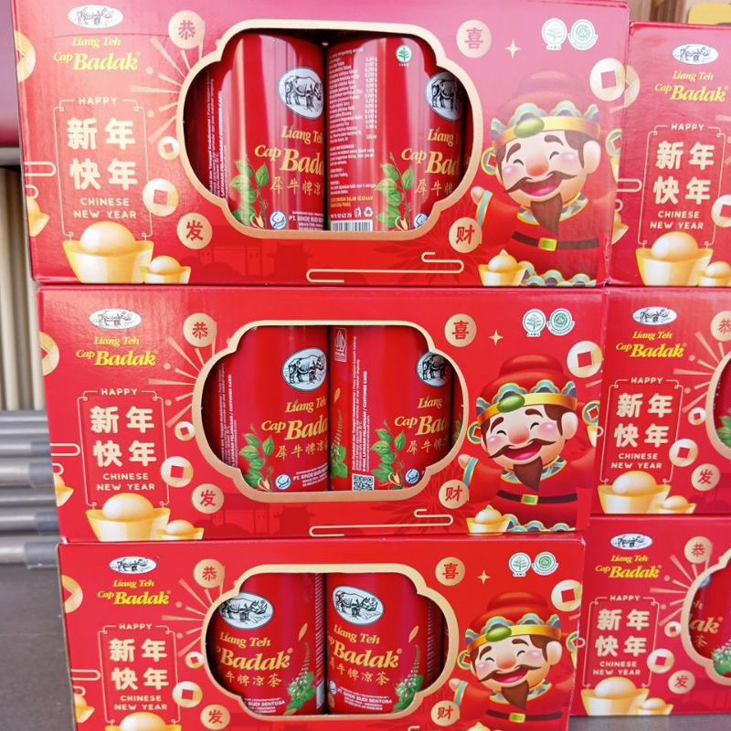 

hampers liang teh cap badak 1dus isi 12kaleng (edisi imlek)