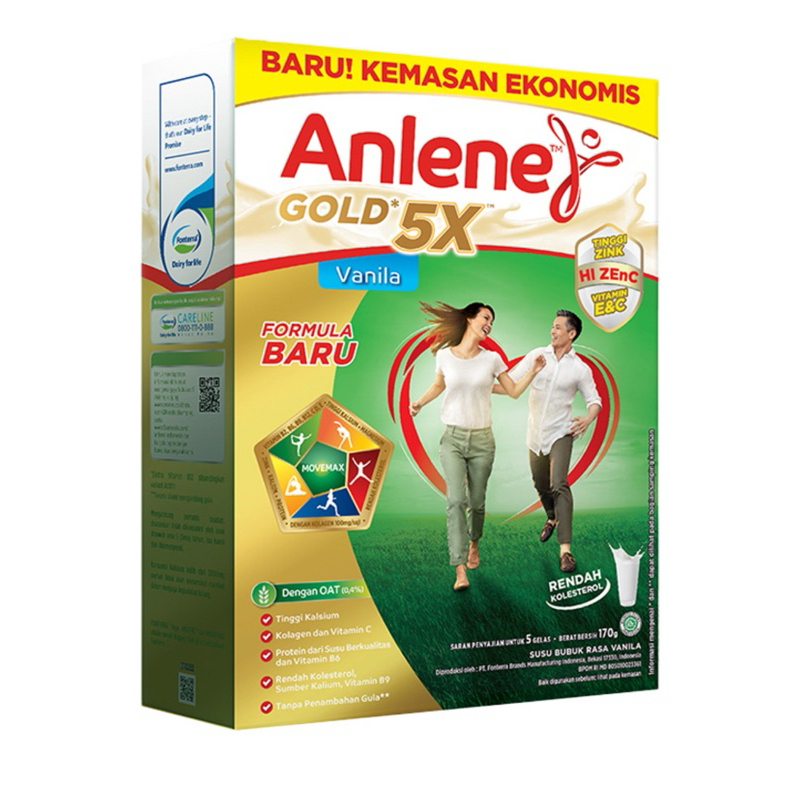 

Anlene Gold 5X Susu Dewasa Vanila Box 170 g