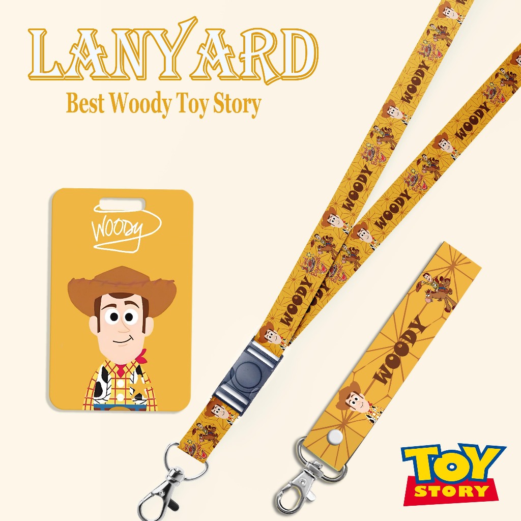 

STRAP LANYARD CARD HOLDER Woody Toy Story Gantungan Kunci, Tali ID Card