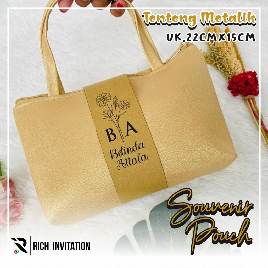 SOUVENIR PERNIKAHAN MURAH - SOUVENIR POUCH BOXY