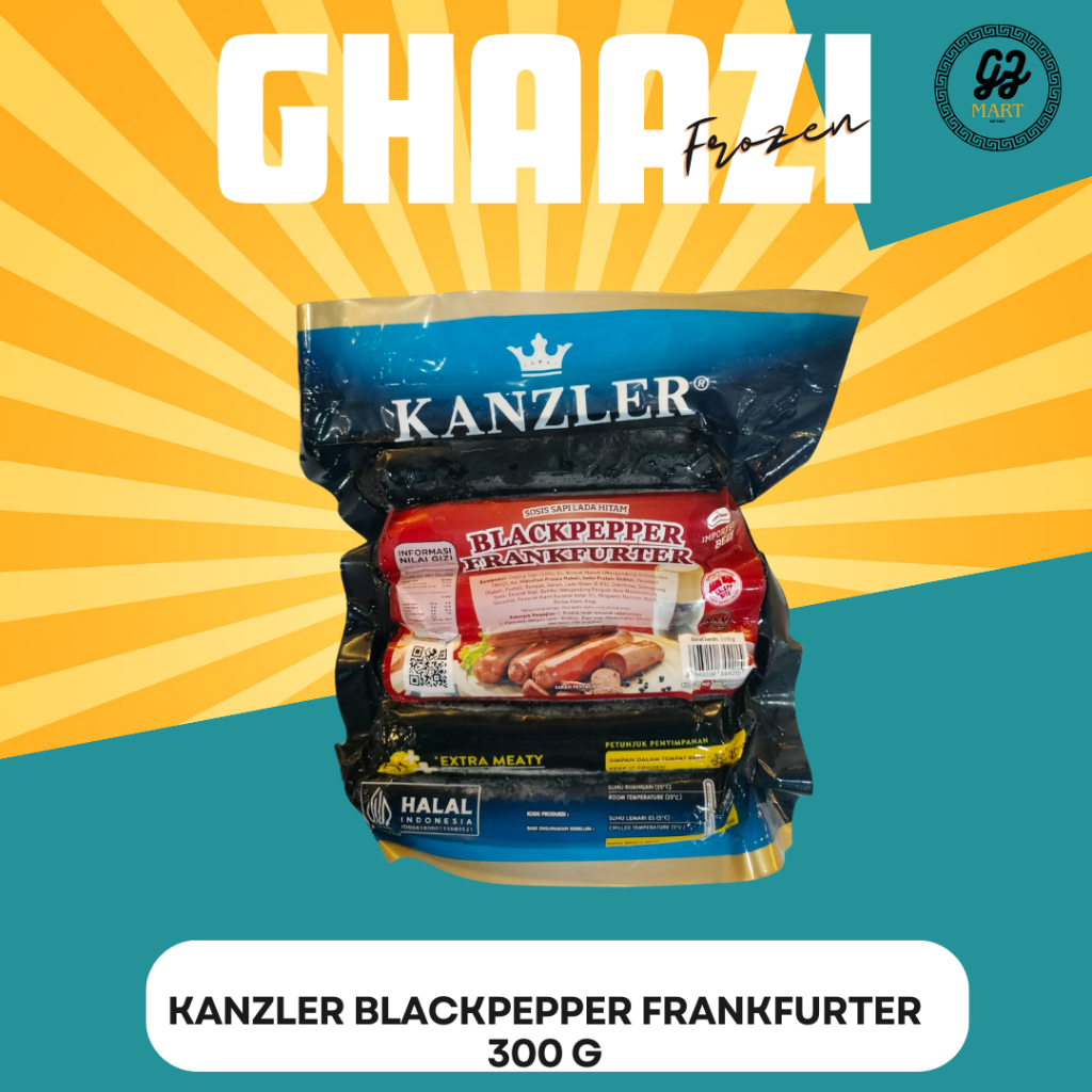 

KANZLER BLACKPEPPPER FRANKFURTER 360 G