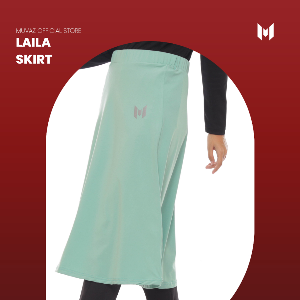 Muvaz Laila70 - Rok Olahraga Wanita Model Semi Payung Panjang 70 cm