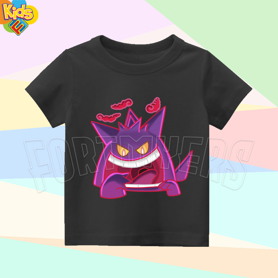 BAJU ANAK KAOS ANAK GIGANTAMAX GENGAR POKEMON 03