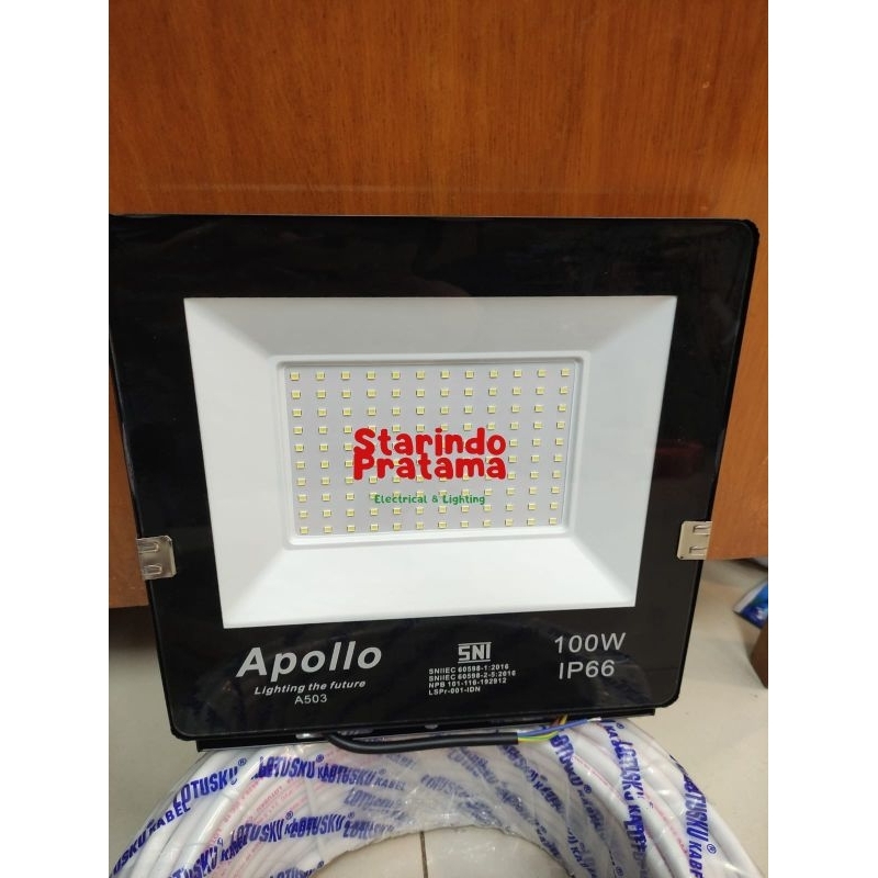 APOLLO KAP LAMPU SOROT LED 100W 200W 300W 500W / LAMPU TEMBAK LED 100W / LAMPU SOROT LED 100 WATT AP