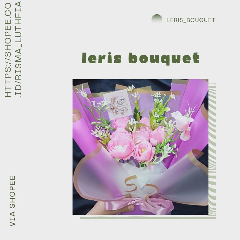 Bouquet bunga palsu/plastik