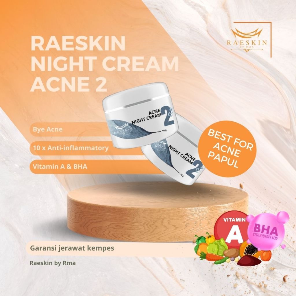 ACNE NIGHT CREAM 2 RAESKIN BY RMA