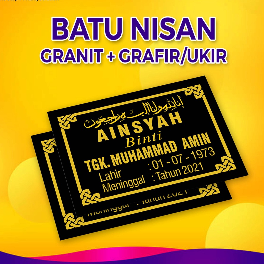 BATU NISAN MAKAM GRANIT MURAH UKURAN 20X30
