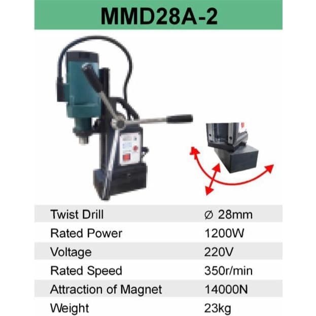 MESIN BOR MAGNET MORRIS MMD28A-2 -MAGNETIC DRILL MORRIS- MESIN MORRIS