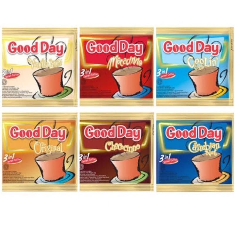 

PROMO [ Good Day All Varian 1 Renteng isi 10 sachet ]