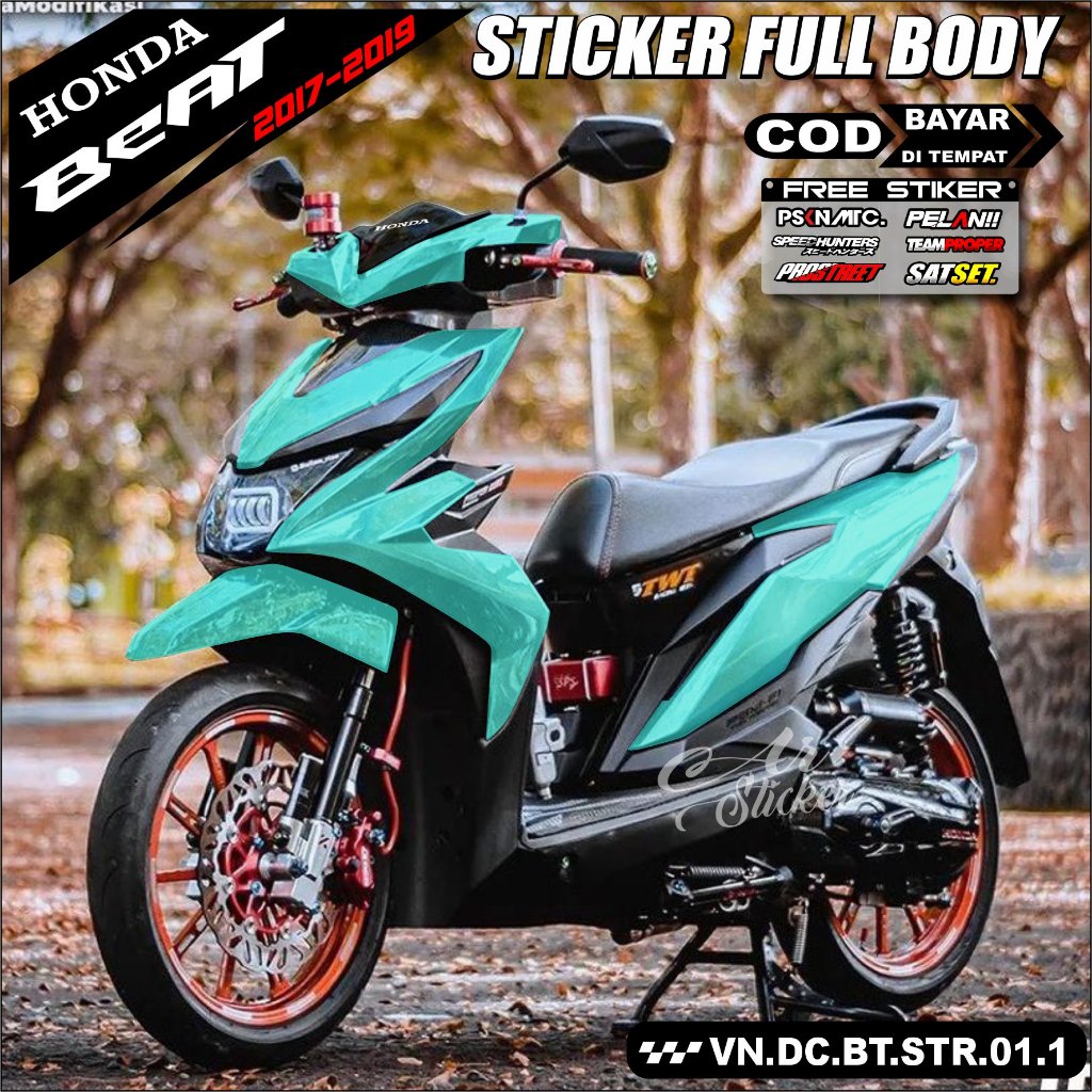 Decal Stiker BEAT STREET full Body POLOS Sticker full Body Motor BEAT NEW 2017-2019