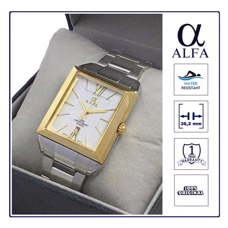 ALFA Jam Tangan Pria Tahan Air 88059 Original