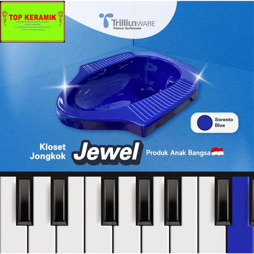 Kloset Jongkok TrilliunWare Sorento Blue