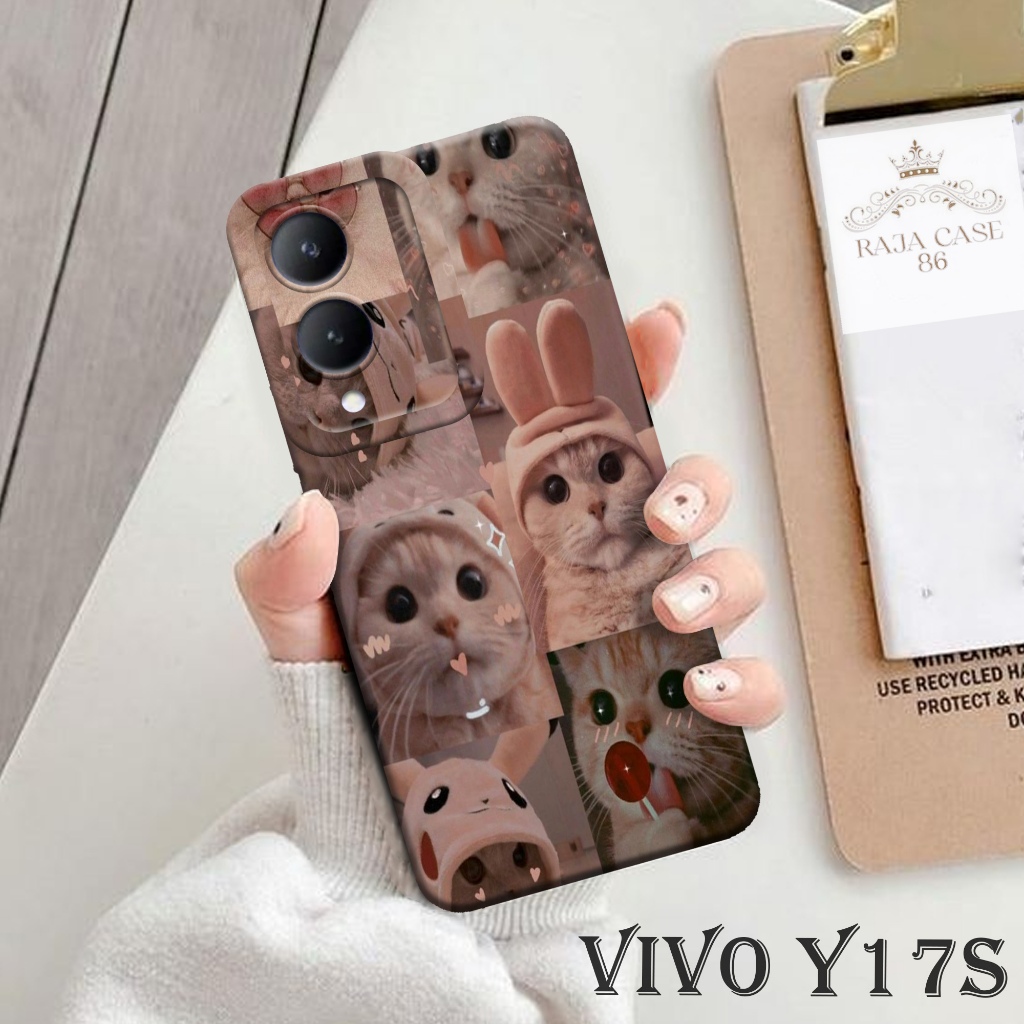 Case Vivo Y17s 4G - Rajacase - casing handphone Vivo Y17s - Motif case Aesthetic - Pelindung handpho