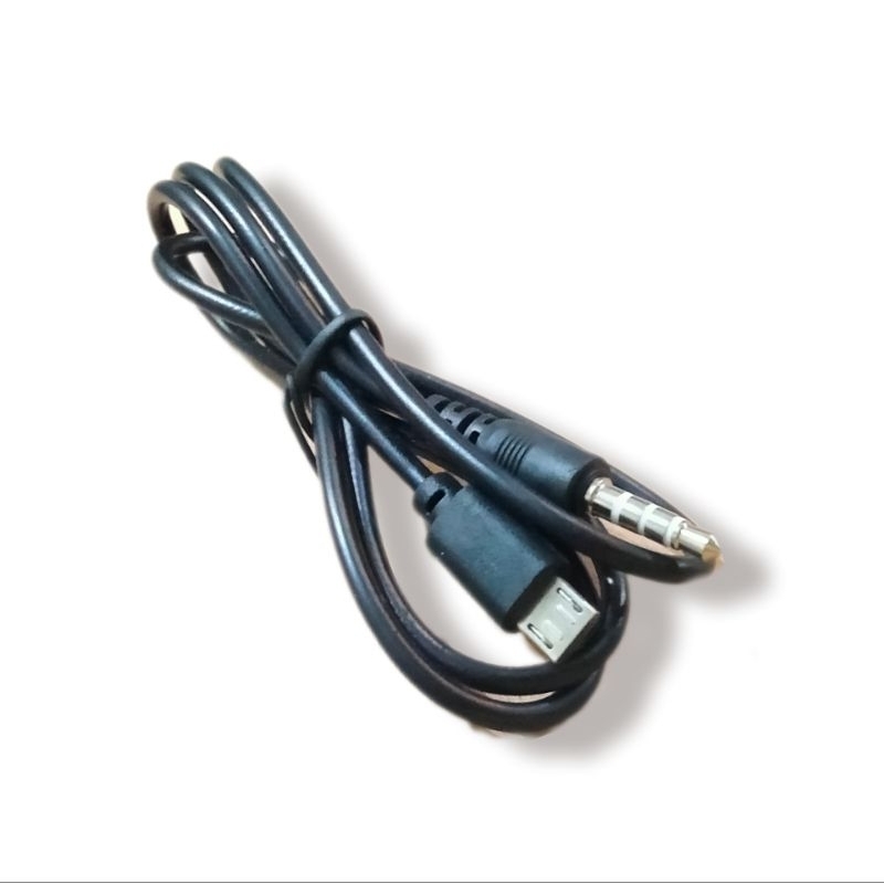 KABEL UNTUK SOUNDCARD AUX TO MICRO USB HITAM